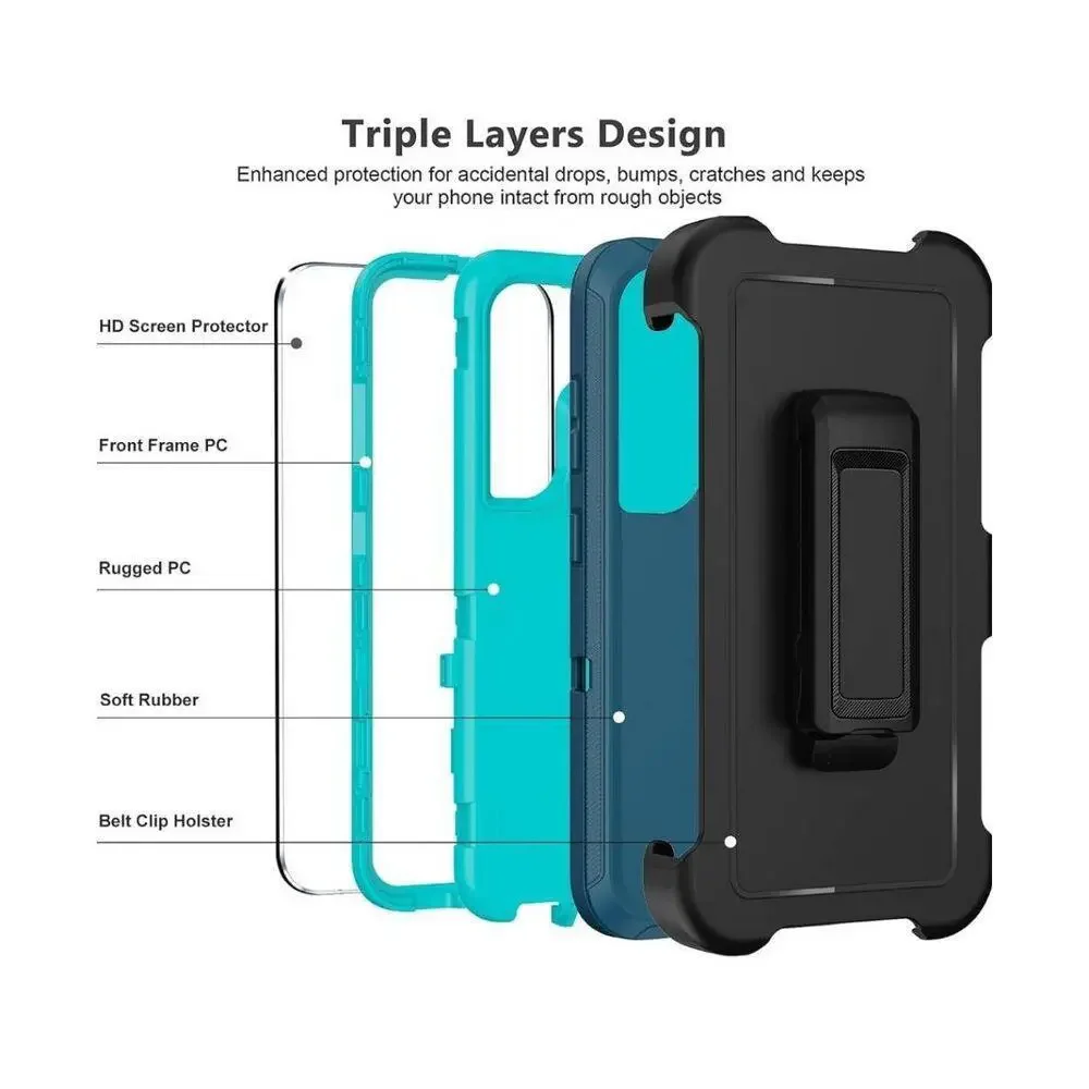 Samung Galaxy S23 Plus Case with Screen Drop Protection Cover Kickstand Belt Cli - Picture 6 of 6